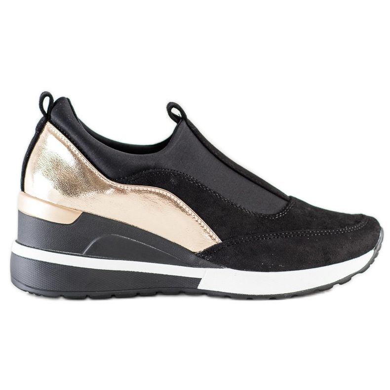 VINCEZA Slip On -skor svart