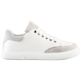 SHELOVET Snygga vita sneakers