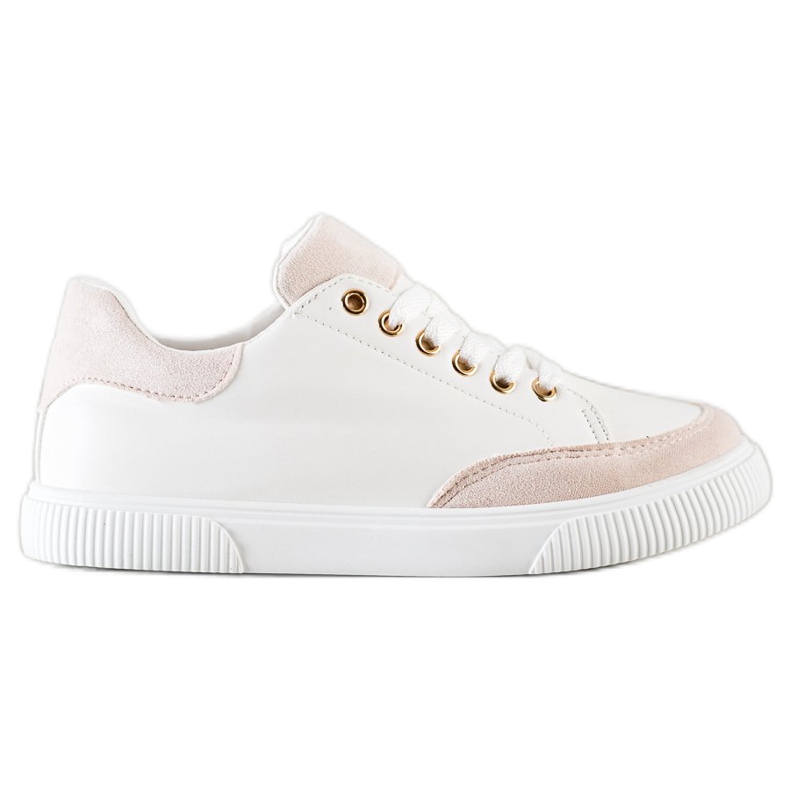 SHELOVET Snygga vita sneakers