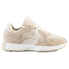 SHELOVET Beige sneakers brun