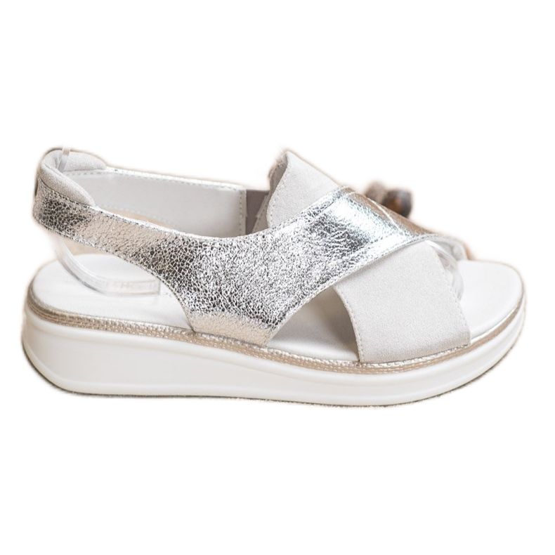 Sergio Leone slip-on sandaler silver-