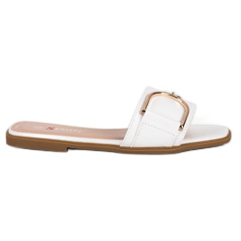 Seastar Eleganta tofflor med prydnad vit