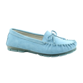 Dam Läder Loafers Blå Filippo DP1204 / 21 BL