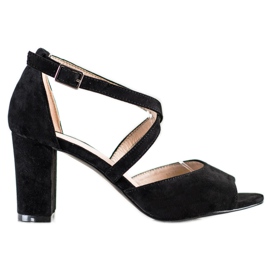 VINCEZA mockasandaler svart