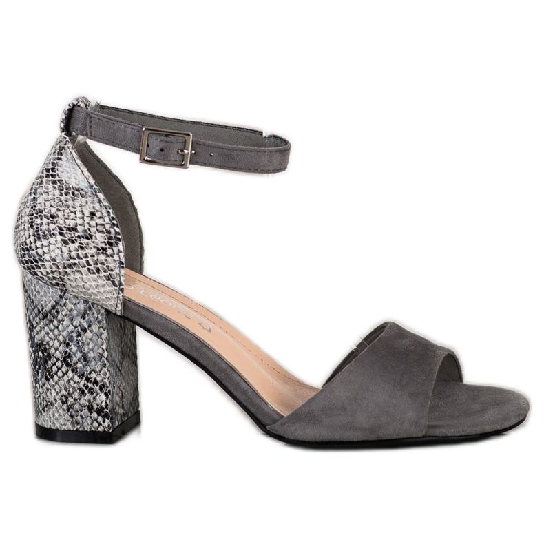 Snygga Sergio Leone sandaler grå