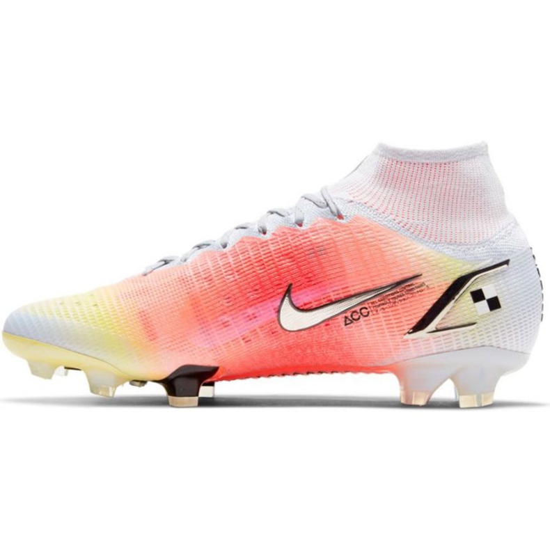 Nike Mercurial Superfly 8 Elite Mds Fg M CV0959 108 fotbollsskor röd, vit, orange apelsiner och röda