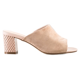 Eleganta Sergio Leone tofflor beige