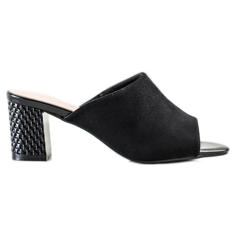 Eleganta Sergio Leone tofflor svart