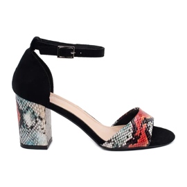 Snygga sandaler Sergio Leone svart