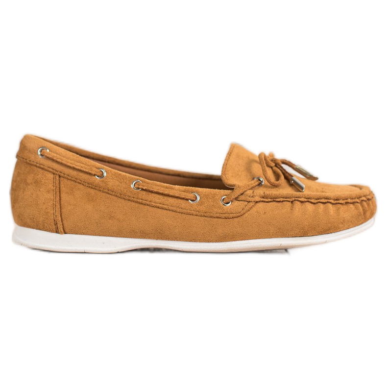 SHELOVET Casual Camel Loafers brun