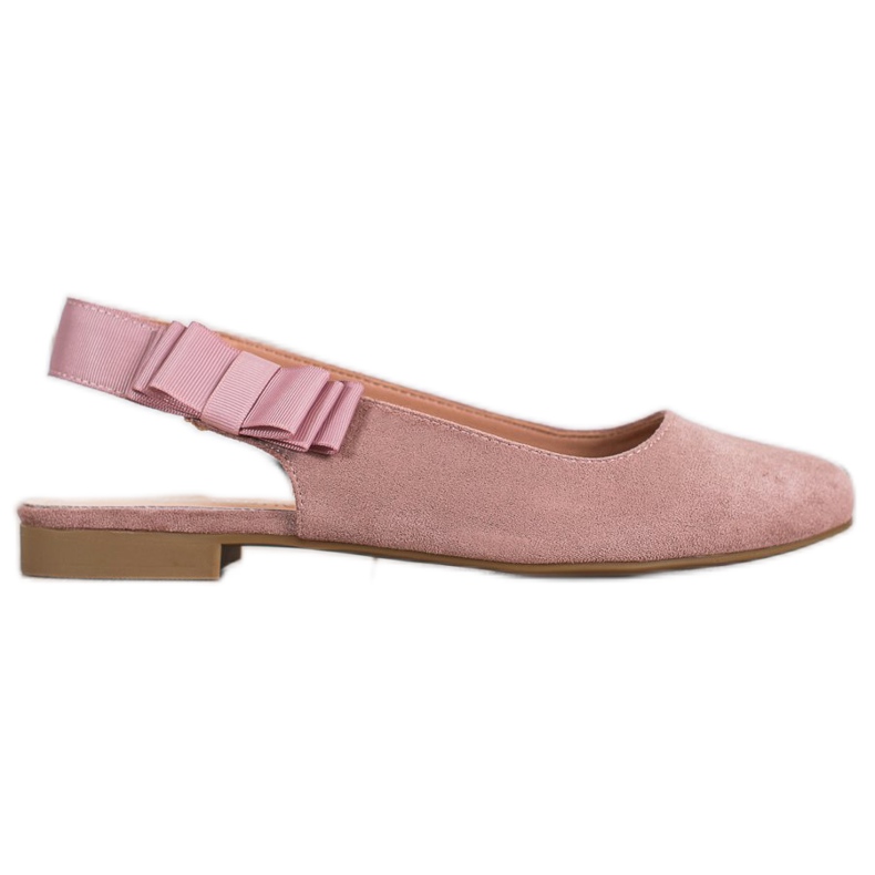 Sergio Leone Slip-on pumpar med rosett rosa