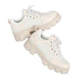 Loafers med hög sula NC1129 Beige