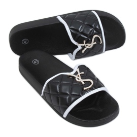 Svarta BG77P tofflor för kvinnor