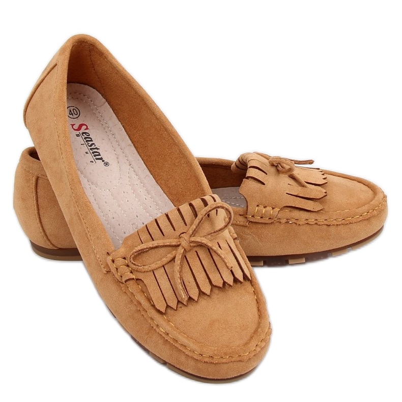 Camel GS11P Tan loafers för kvinnor brun
