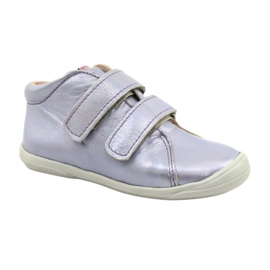 Girls 'Leather kardborrskor 1264 holografisk mazurek purpur