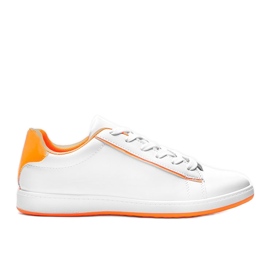 Neon Orange Carol vita sneakers för kvinnor