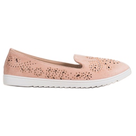 Renda Mocka herrar med kristaller rosa