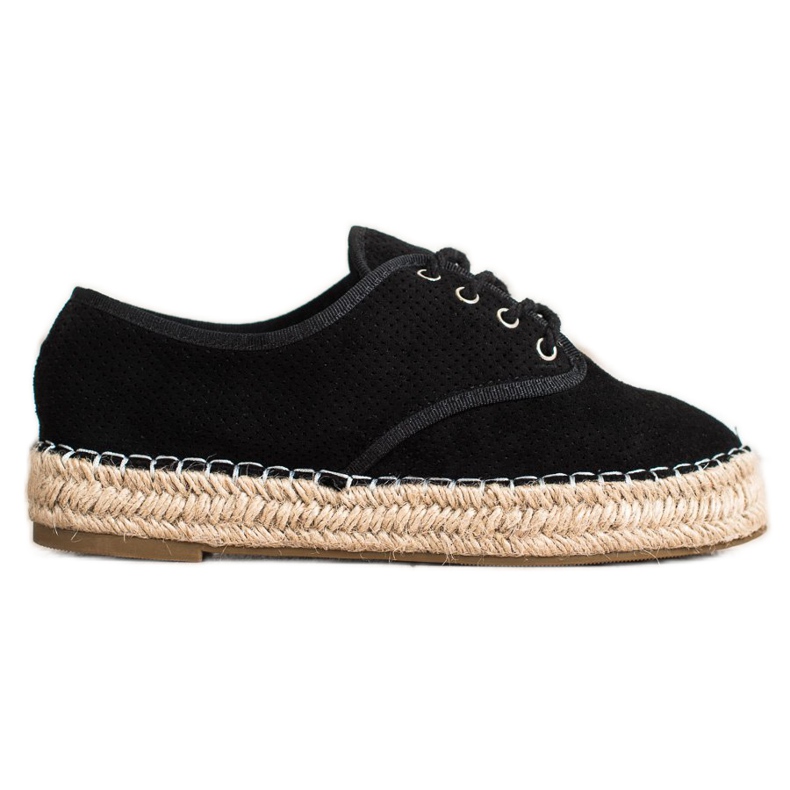 SHELOVET Mocka Espadrilles svart