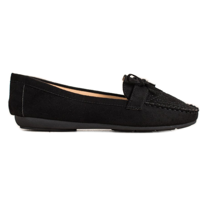 Best Shoes Casual mocka loafers svart