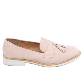 Dam beige loafers AB695 Naken
