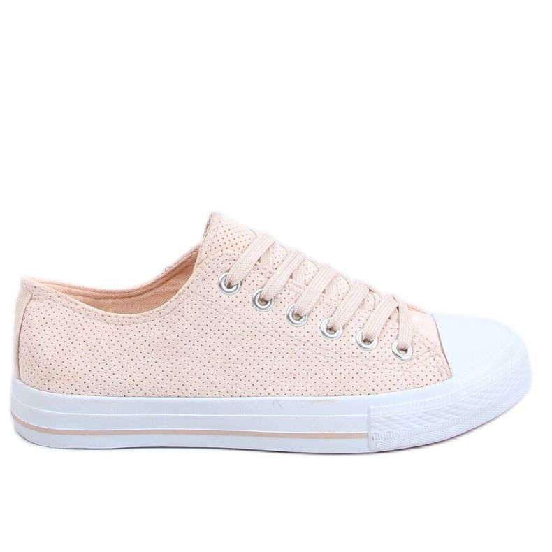 Dam beige och rosa sneakers C949 Nakenfärg