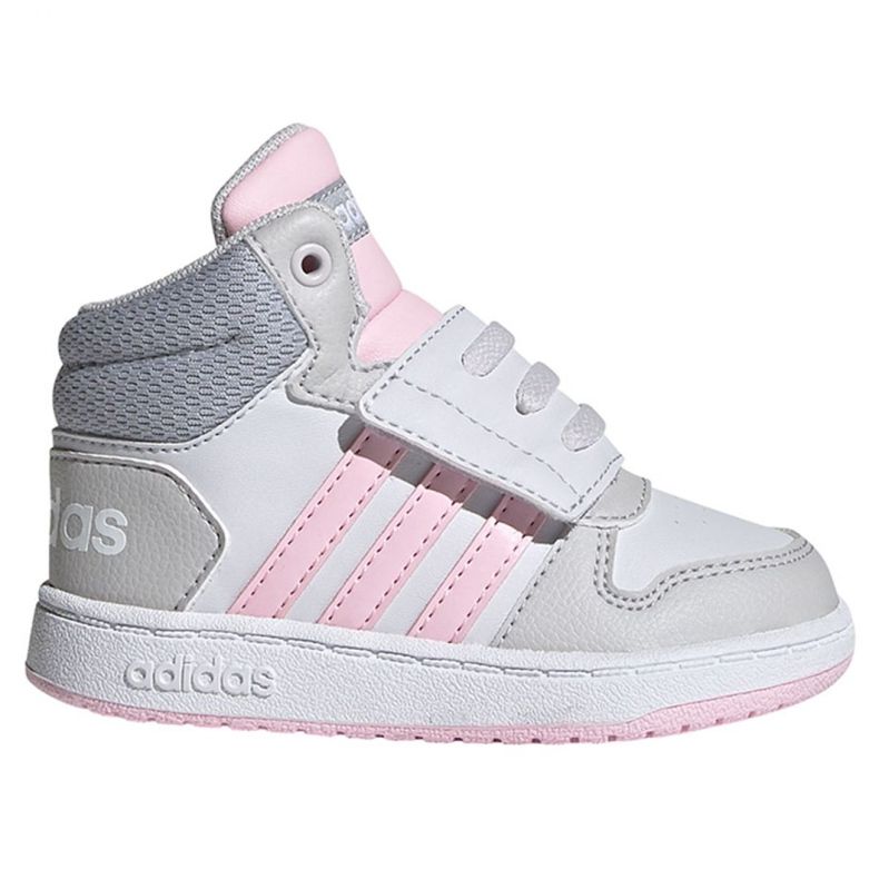 Adidas Hoops Mid 2.0 I Jr FY9290 skor rosa grå
