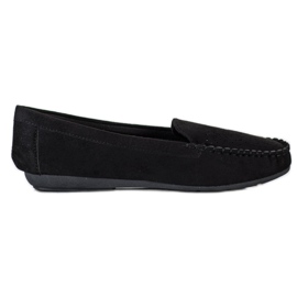 Best Shoes Loafers med öppet mönster svart