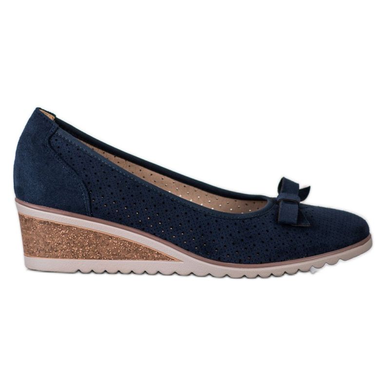 Vinceza Kilkonstruktioner med öppet kilverk marinblå