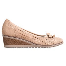 Vinceza Kilkonstruktioner med öppet kilverk beige