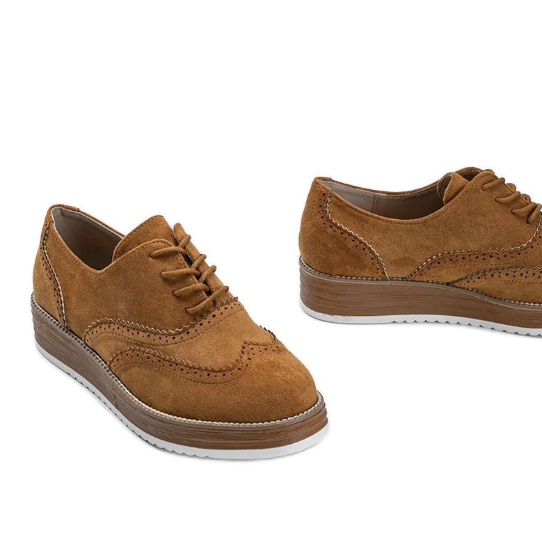 Bruna mockaskor med hög Kenya -sula