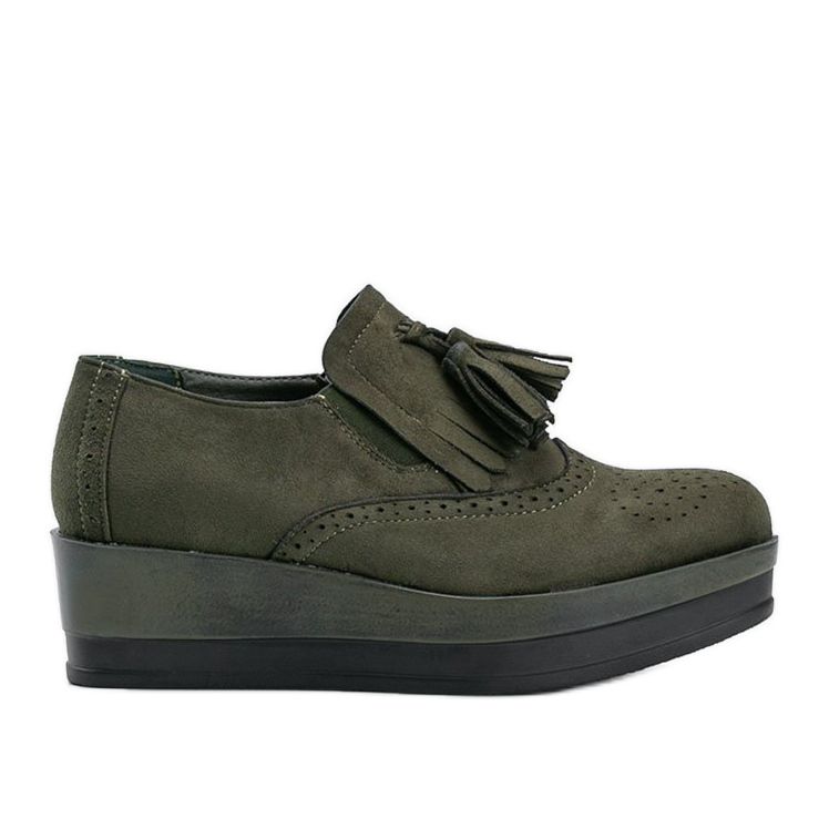 Gröna mockaskor på Makenzie -kilen