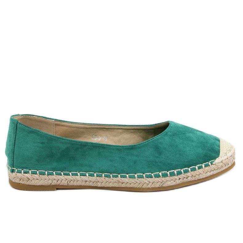 Gröna kvinnors espadriller CD-3 Grön