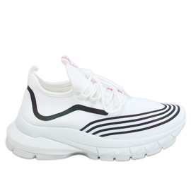 Vita sportstrumpor BX1820-SP VIT / SVART