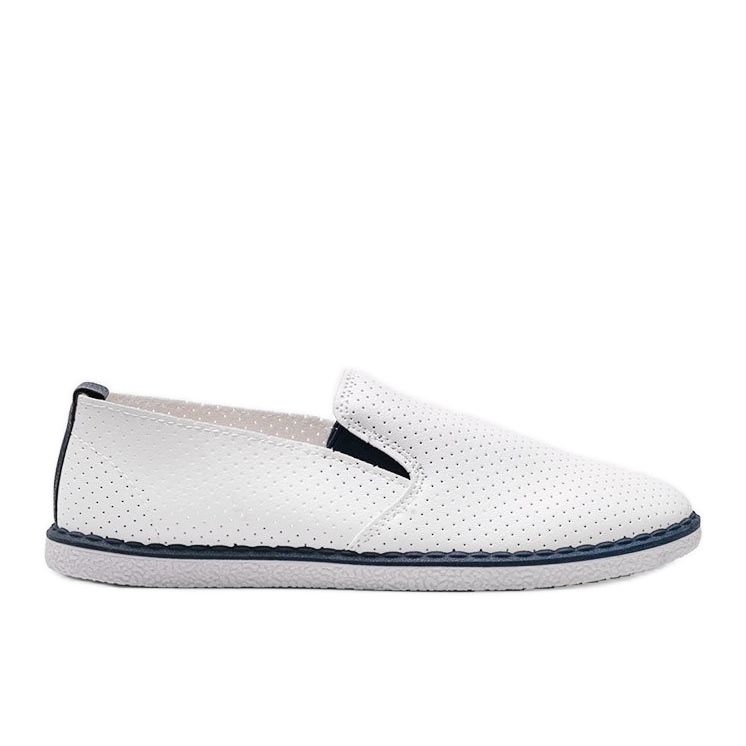 Vita genomskinliga sneakers Slip On Alex