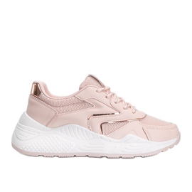 Chunky rosa sneakers med metalliska Kenna -detaljer