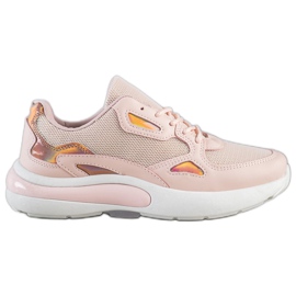 Creamberry'S Sneakers med Holo -insatser rosa