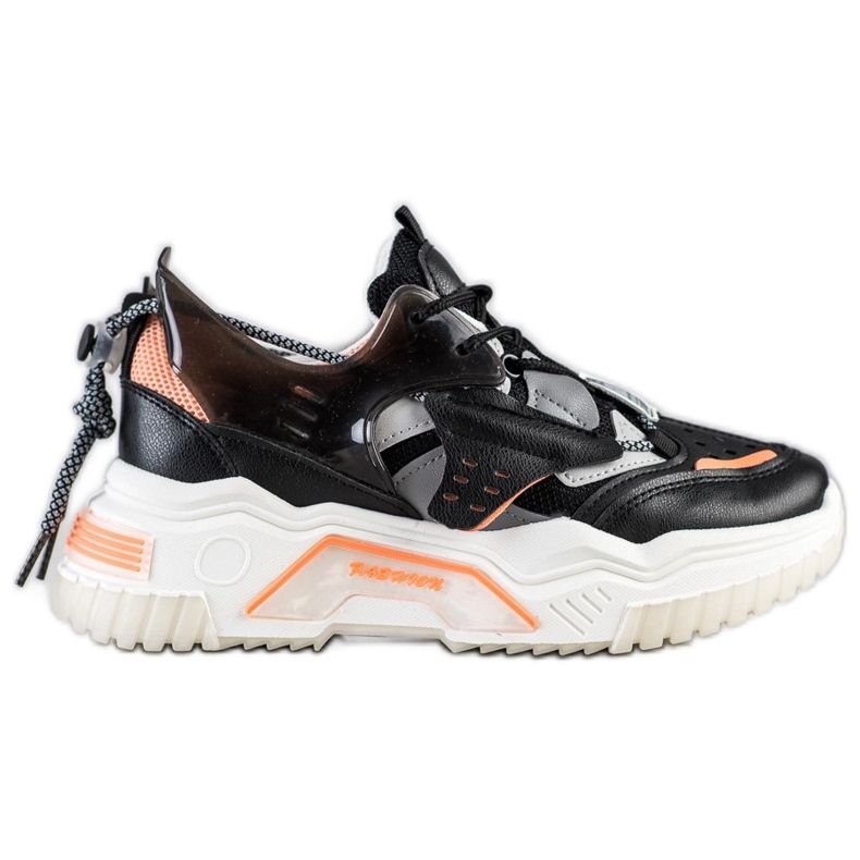 SHELOVET Färgglada mode sneakers svart mångfärgad