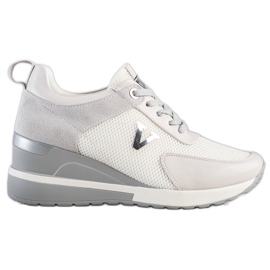 VINCEZA casual sneakers vit grå