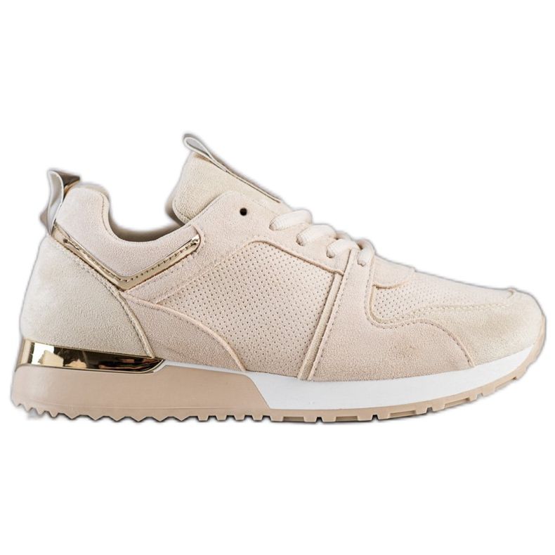 SHELOVET Beige mocka sneakers
