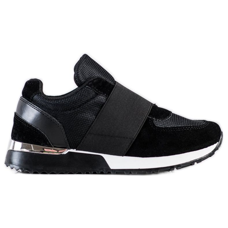 SHELOVET Snygga slip-on sneakers svart