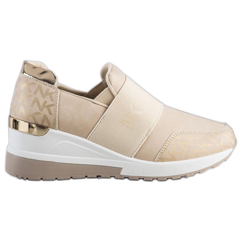 SHELOVET Slip-on beige sneakers