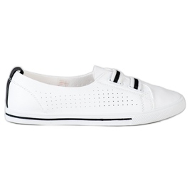 SHELOVET Slip-on låga sneakers vit