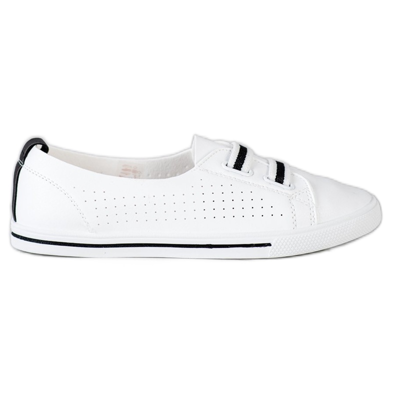 SHELOVET Slip-on låga sneakers vit