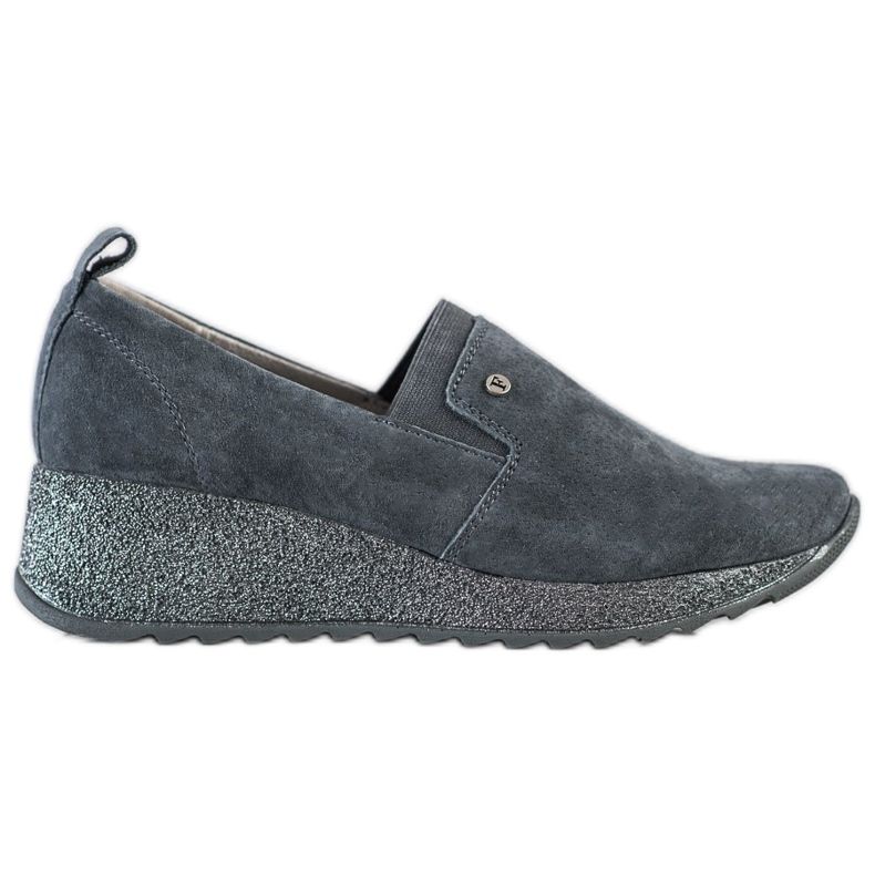 Filippo Läderbrokadskor grå