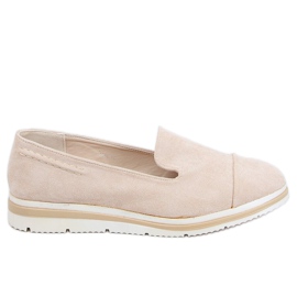 Loafers med hög sula 5836 Beige