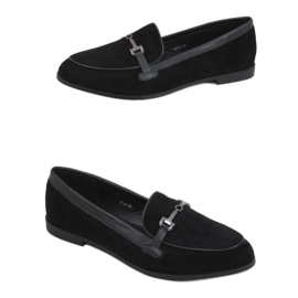 Svarta damloafers 8742 Svart