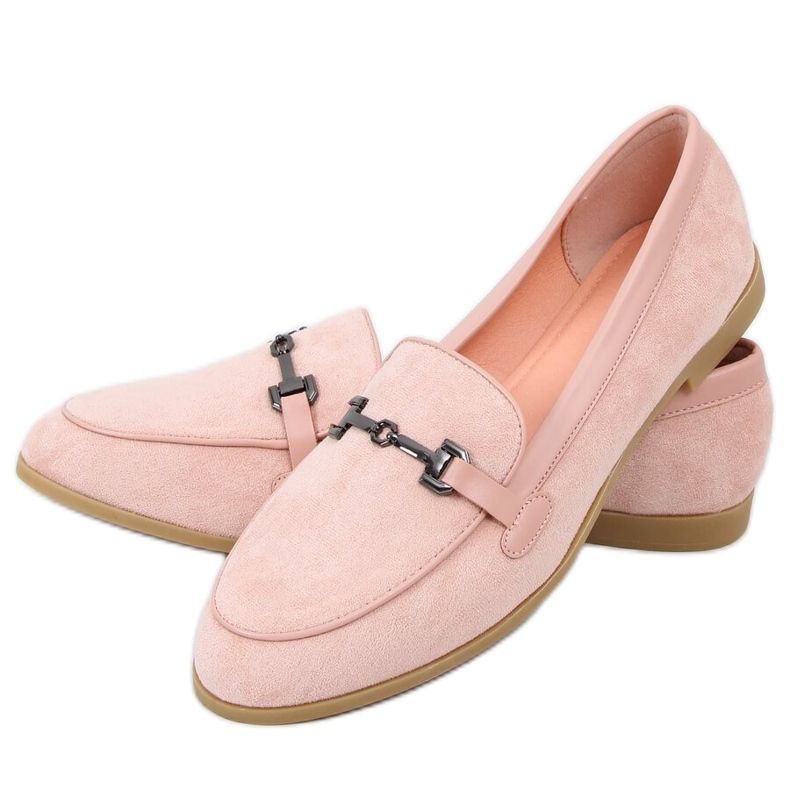 Rosa Kvinnors rosa loafers 8742 Rosa