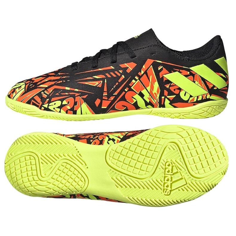 Adidas Nemeziz Messi.4 I Jr FW7310 fotbollsskor svart, gul, orange orange