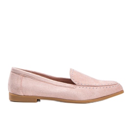 Rosa eko-mocka loafers från Hope