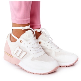 Kvinnors sportskor Sneakers Vit och Rosa Maddie